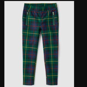 Children's Place Little Girl's Classic Plaid Pull On Pants, Size 6X/7, NWT